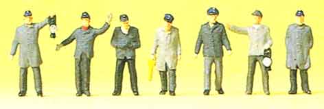 Railway yard workers