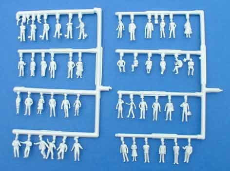 48 Unpainted figures